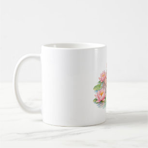 Baby Hippo Among Water Lilies Coffee Mug