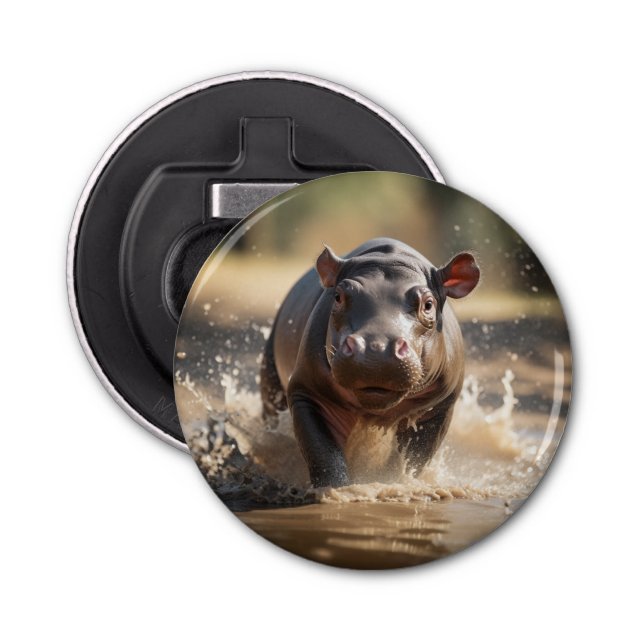 Baby Hippo Bottle Opener (Front)