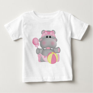 Baby Hippo cartoon t-shirt