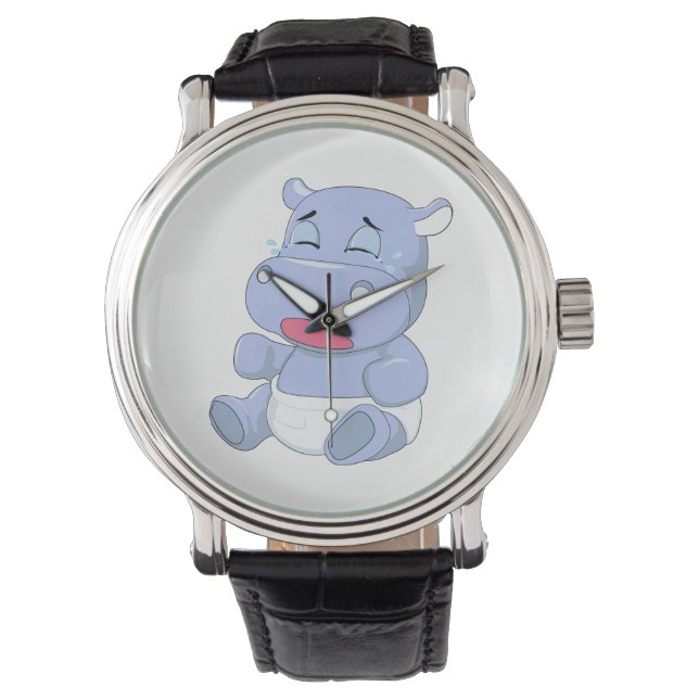 Baby Hippo Crying Watch (Front)