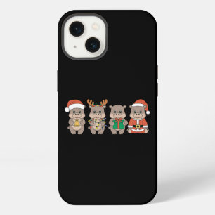Baby Hippo Moo Deng Christmas iPhone 13 Case