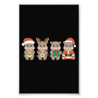Baby Hippo Moo Deng Christmas