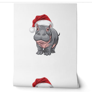 Baby Hippo Moo Deng Christmas Shirt For Kids , Wom Wallpaper