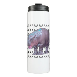 Baby Hippo Moo Deng Tank Top Thermal Tumbler