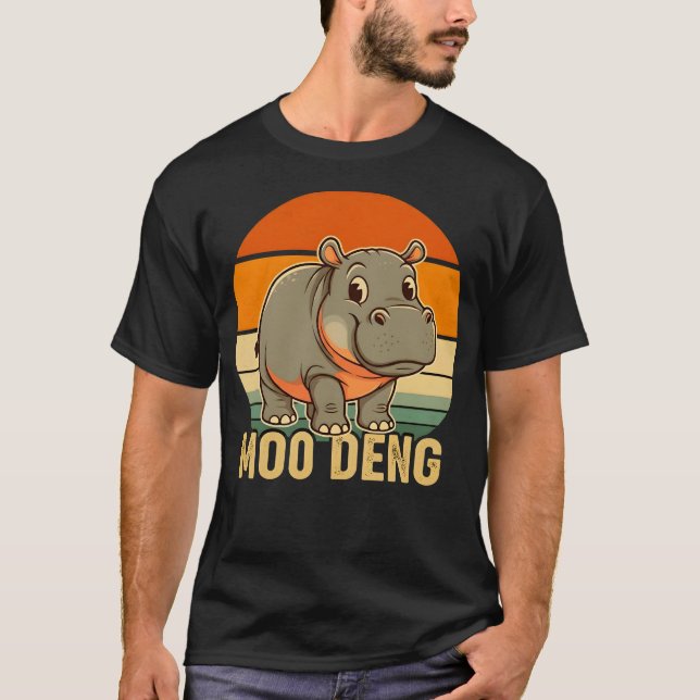 Baby Hippo Moo Deng Tee (Front)
