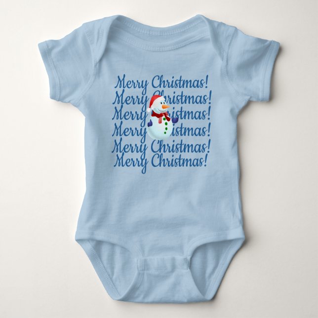 Baby Holiday One-Piece Bodysuit (Front)