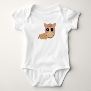 Baby horse baby bodysuit