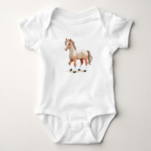 Baby Horse, Baby Foal, Baby Farm Animals Bodysuit