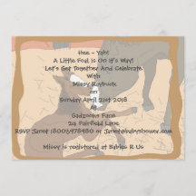 Baby Horse Birth Baby Shower Invitation