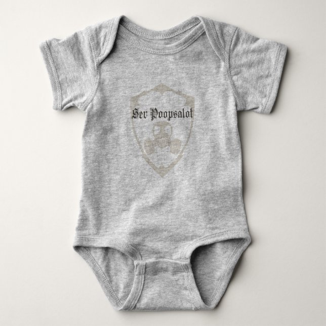 Baby Humour Ser Poopsalot Biohazard Baby Bodysuit (Front)