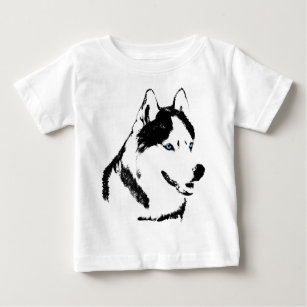 Baby Husky Shirt Sled Dog Toddler Husky T-shirts