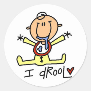 Baby I Drool T-shirts and Gifts Classic Round Sticker