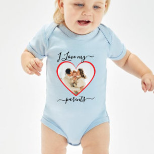  baby i love my parents  bodysuit