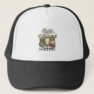 Baby Im a Wildcard Vintage Western Casino Shirt Trucker Hat