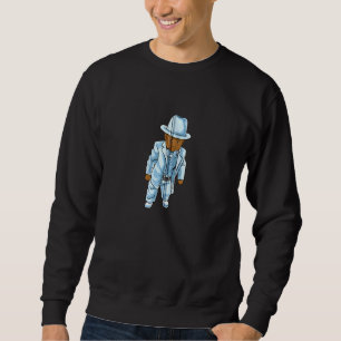 Baby In A Blue Suit Funny Dank Meme Zip Sweatshirt