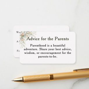 Baby in Bloom Advice for the Parents Card