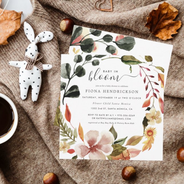 Baby in Bloom | Autumn Florals Baby Shower (Creator Uploaded)