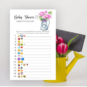 baby in bloom - baby emoji pictionary game