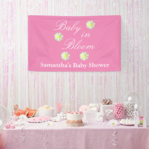 Baby In Bloom Baby Shower Banner