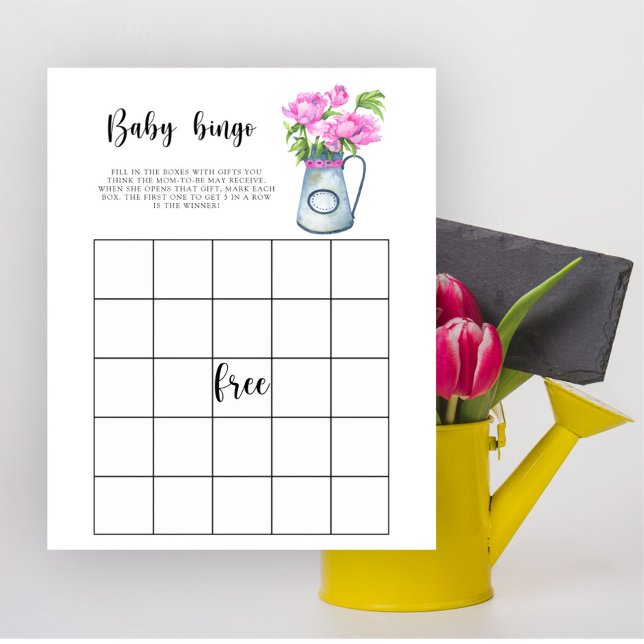 Baby in bloom! Baby shower bingo game (Creator Uploaded)