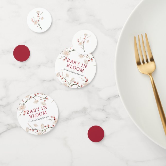 Baby In Bloom Baby Shower Confetti (Group)