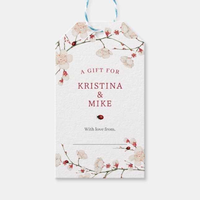 Baby in Bloom Baby Shower Display Shower  Gift Tags (Front)