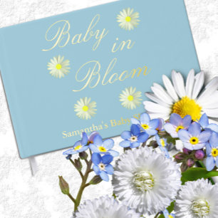 Baby In Bloom Baby Shower Guest Book