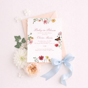 Baby in Bloom Baby Shower Invitation