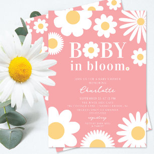 Baby In Bloom Baby Shower Invitation