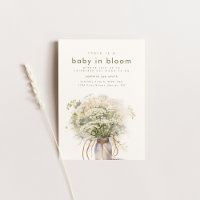 Baby in Bloom Baby Shower Invitation
