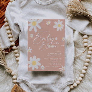 Baby in Bloom Baby Shower Invitation pink Daisy