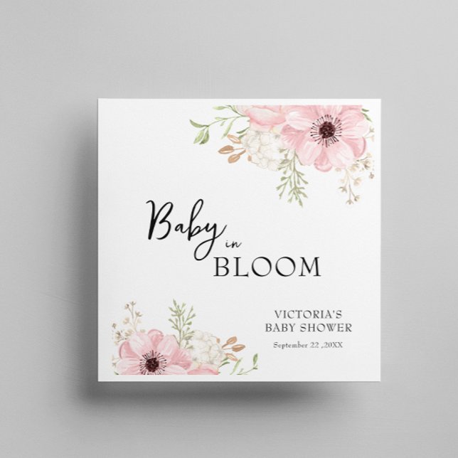  Baby in Bloom Baby Shower Napkin (Creator Uploaded)