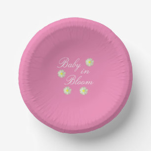 Baby In Bloom Baby Shower Paper Plate
