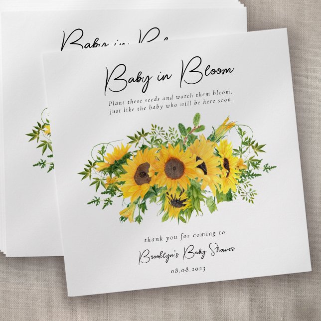 Baby in Bloom Baby Shower Seed Packet Favour Envelope (Creator Uploaded)