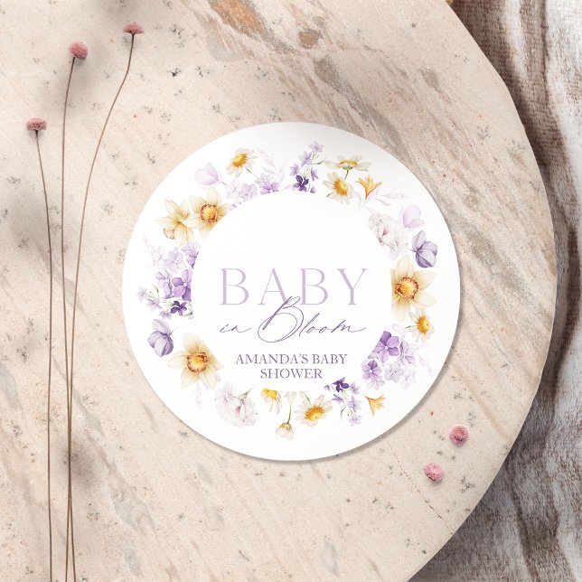Baby in Bloom Baby Shower Sticker (Creator Uploaded)