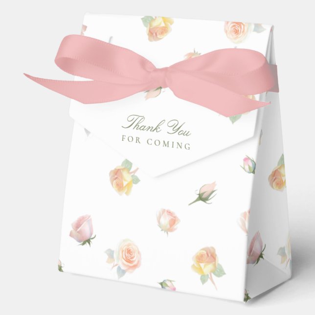 Baby In Bloom Baby Shower Thank You Favour Box (Front)