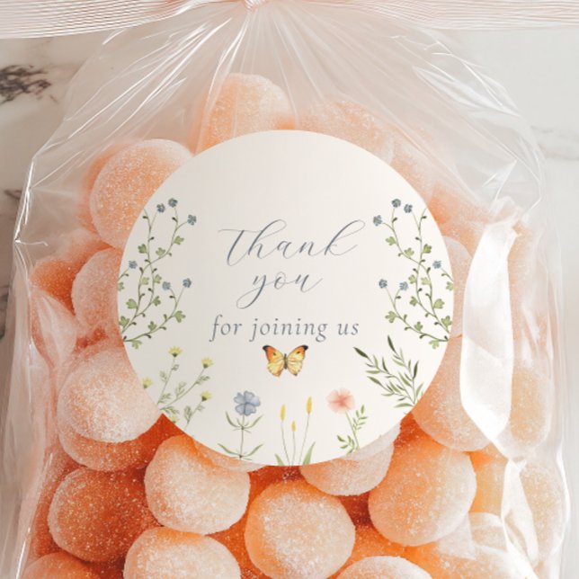 Baby in Bloom Baby Shower Thank You Stickers (Creator Uploaded)