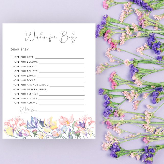 Baby in bloom baby shower Wishes for baby (Creator Uploaded)