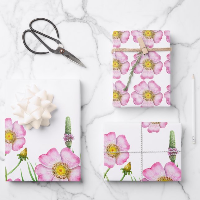 Baby in bloom baby shower Wrapping Paper Sheet (Front)