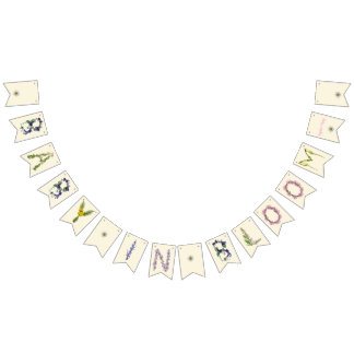 Baby in Bloom Banner - add custom name or erase it