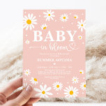 Baby In Bloom Blush Boho Daisy Floral Girl Shower Invitation<br><div class="desc">This invitation features boho white daisy flowers on a soft blush pink background, creating a delicate yet sophisticated design that is perfect for welcoming your little bundle of joy. Whether you're hosting a bohemian-inspired baby shower, or simply looking for a stylish and elegant design, this invitation is sure to impress...</div>