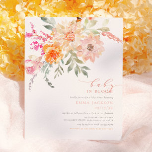 Baby In Bloom Blush Spring Floral Shower Budget