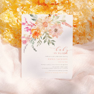 Baby In Bloom   Blush Spring Floral Shower Budget