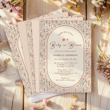 Baby in Bloom Boho Chic Floral Garden Party Shower