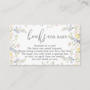Baby in Bloom Books for Baby Request Card