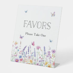 Baby In Bloom Butterfly Garden Baby Shower Favours Pedestal Sign