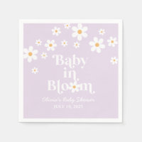 Baby in Bloom Daisy lilac Baby Shower