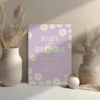 Baby in Bloom Daisy Lilac Purple Boho Baby Shower 