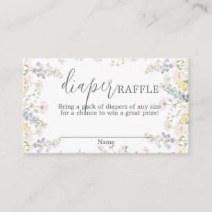 Baby in Bloom Diaper Raffle Enclosure Card