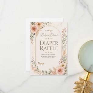 Baby in Bloom Diaper Raffle Insert Card